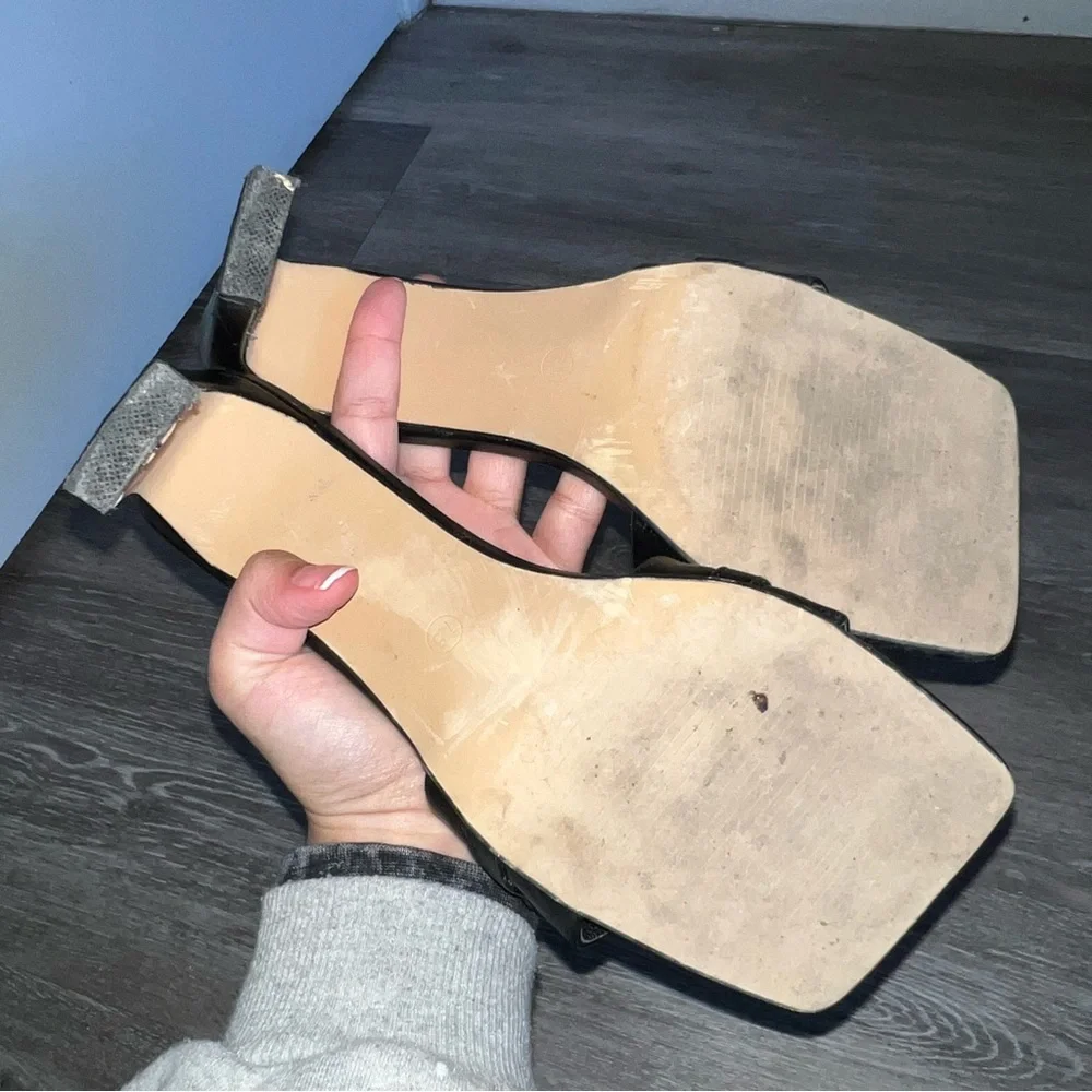 Fashion Nova Faux Leather Chain Heels - Picture 10 of 10